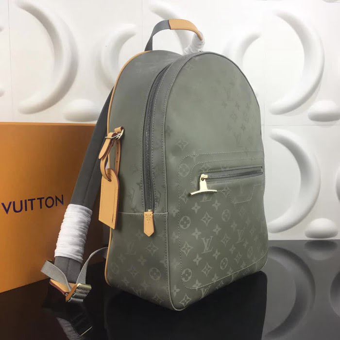 路易威登LV頂級原單2018秋冬男士新款 M43882小號雙肩包鈦金色金屬飾件 YDH1630